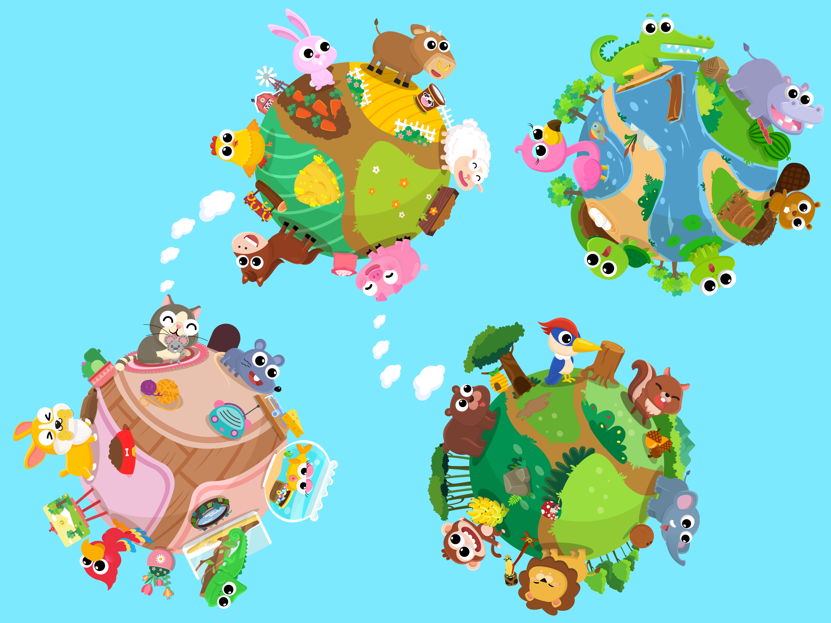 CandyBots Animal Friends Game
