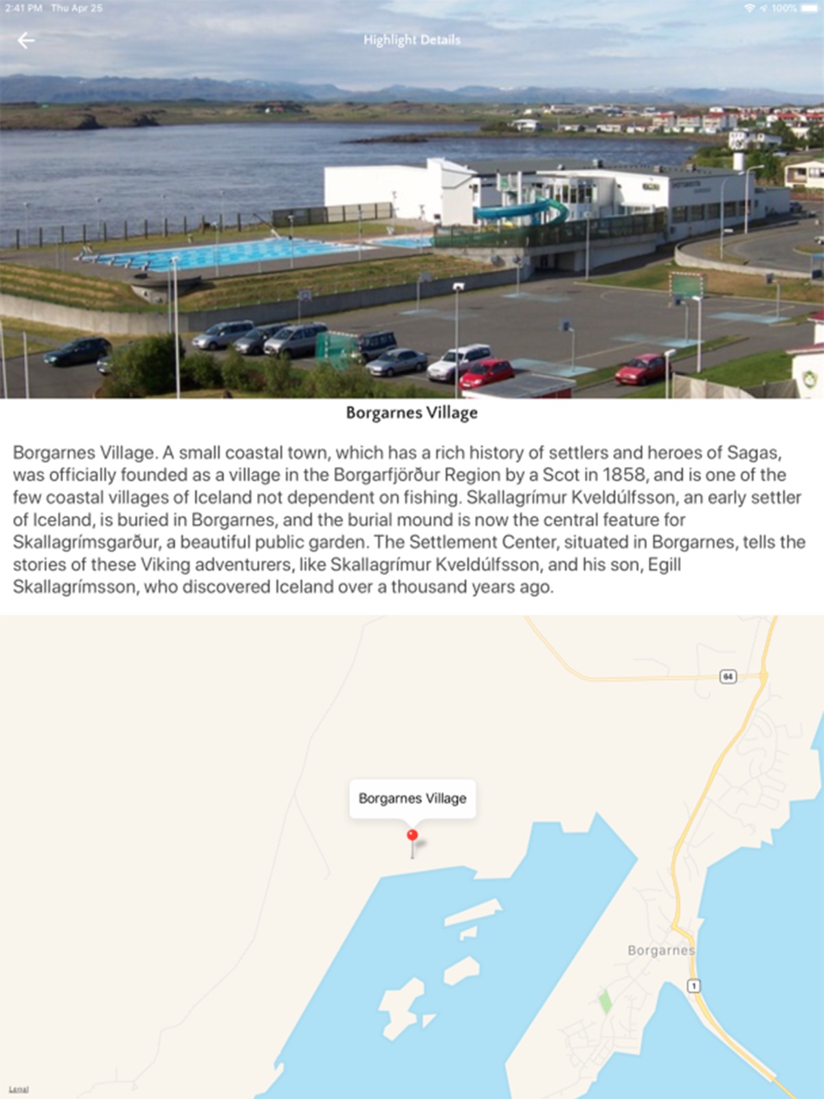 Nordika Travel Itinerary App ipad screenshot 2