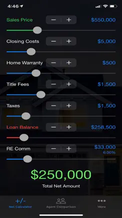 Sellers Net Calculator iPhone image 1