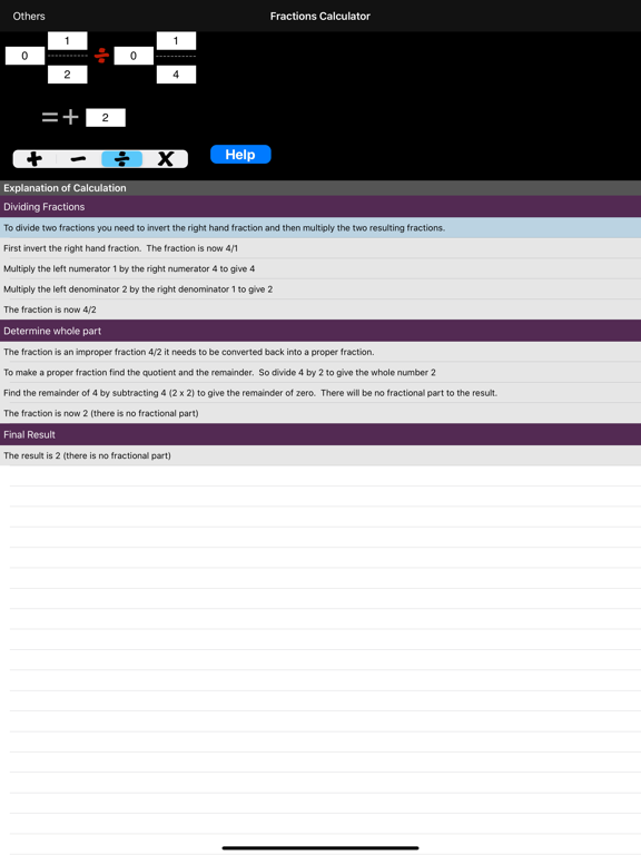 Screenshot #6 pour Fractions Calculator