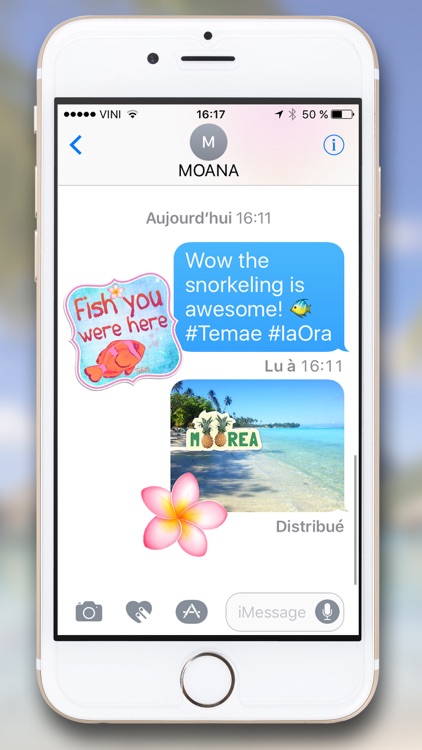 Tahiti Stickers for iMessage