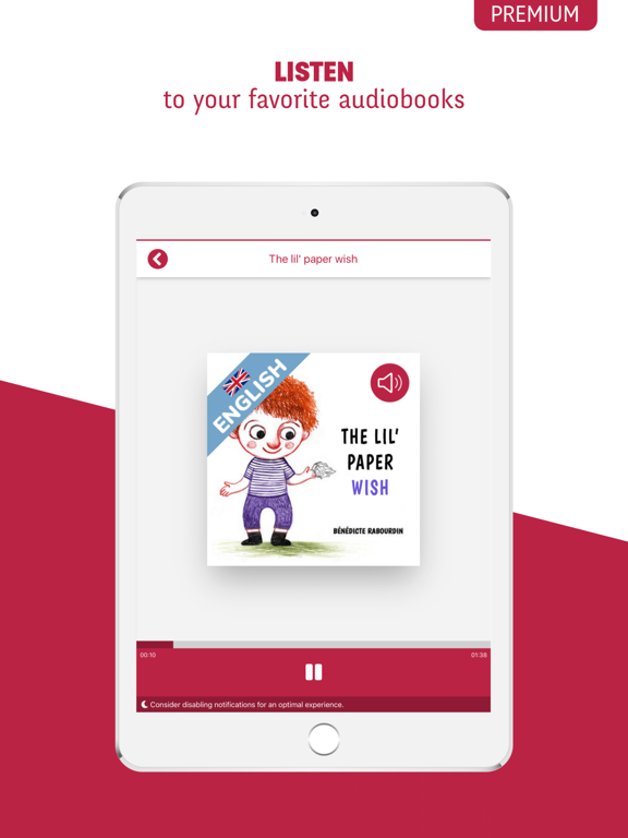Whisperies, contes & histoires iPad screenshot 4 - Book app