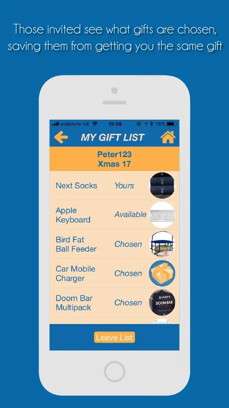 My Gift List