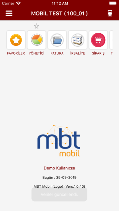 MBT Logo Mobil Satış Screenshot