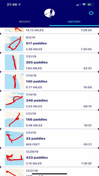 Paddlz: Paddle Fitness Tracker Screenshot