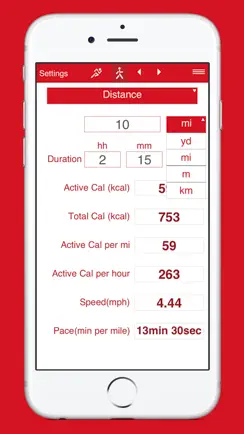 Running and Walking Calories iPhone image 4