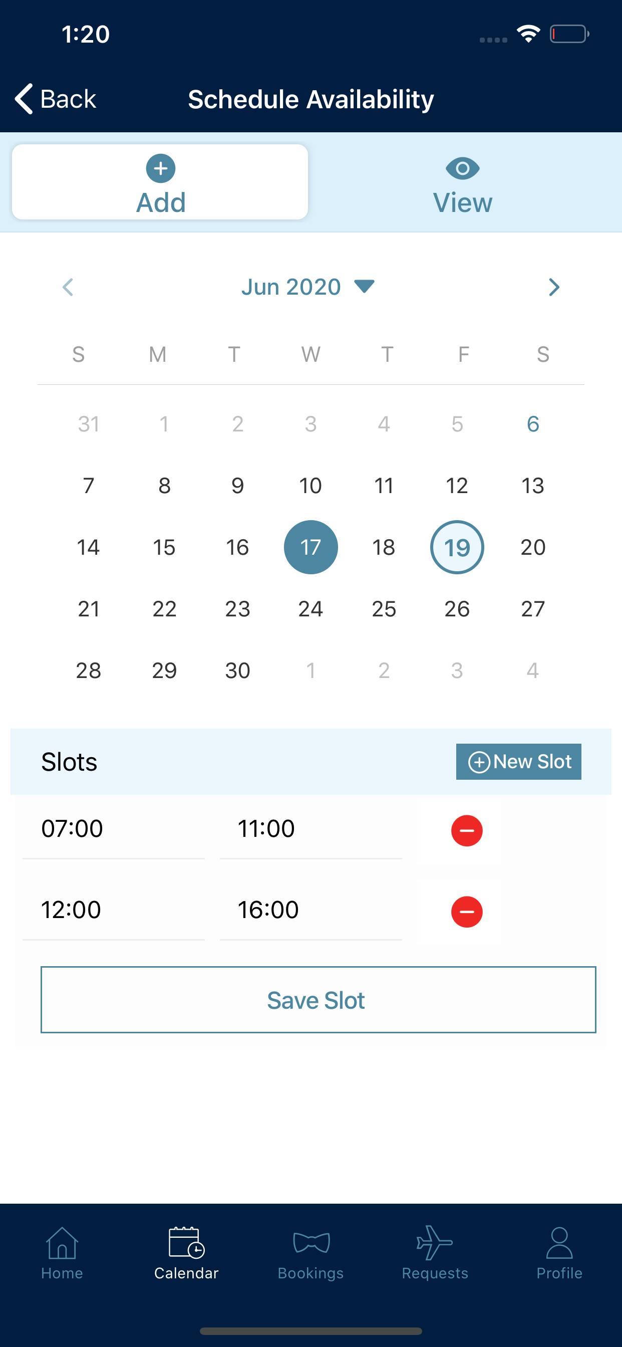 Airport Butler Schedular