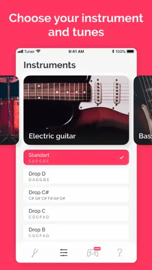 Tuner: guitar, ukulele, bass screenshot 2