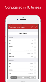 Portuguese Verb Conjugator screenshot