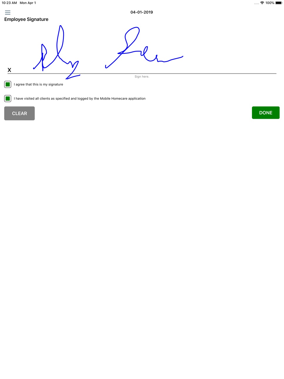 iPad screenshot