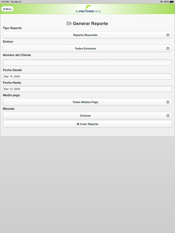 SFF iPad screenshot