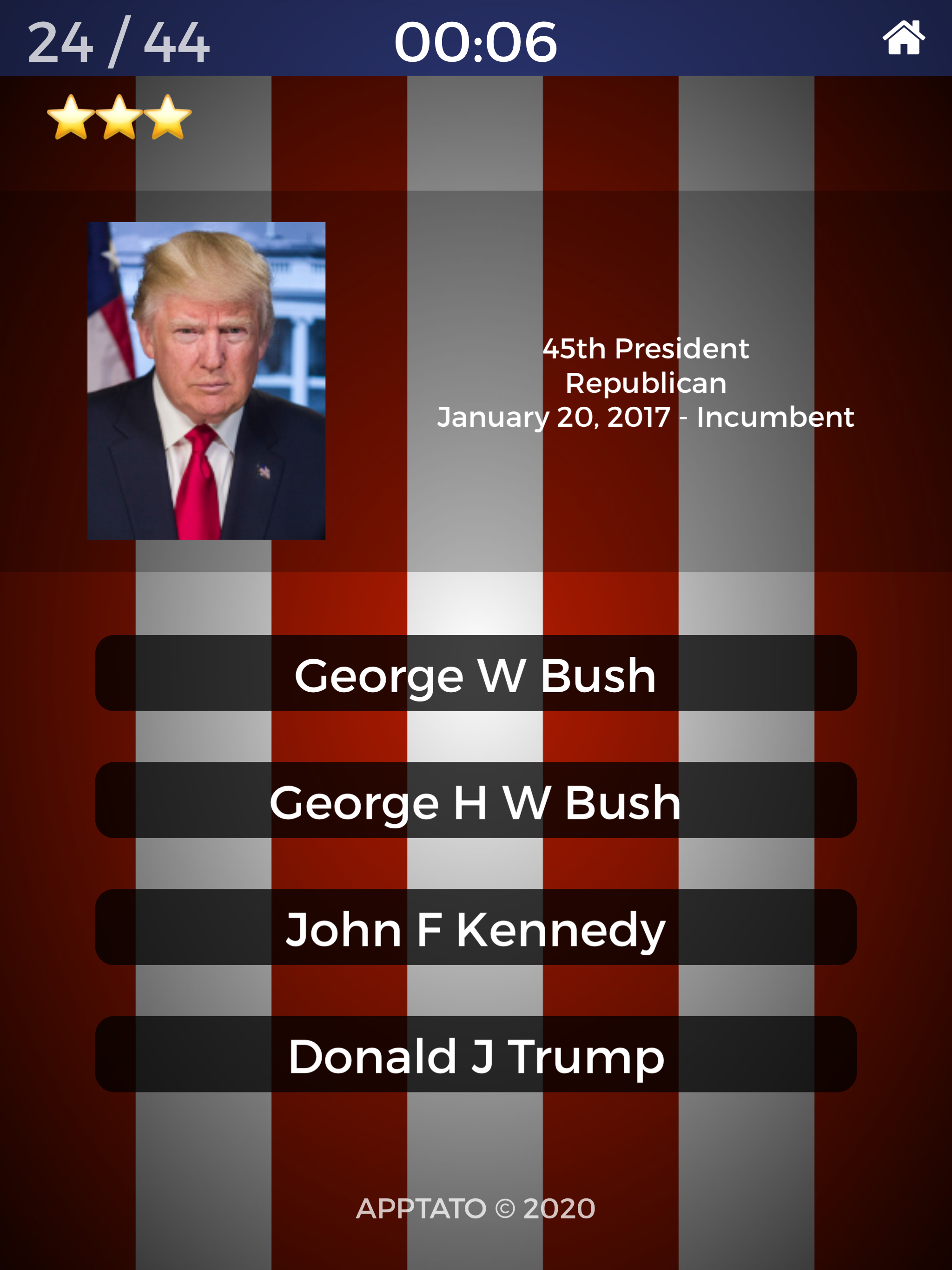 US Presidents Test