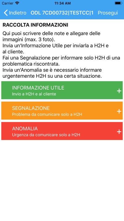 H2H - Gestione Interventi