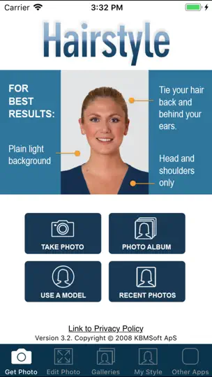 Capture d'écran de Hairstyle Try On PRO sur iPhone 8