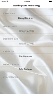 wedding date numerology iphone screenshot 1
