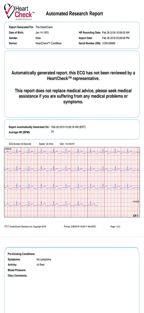 GEMS Mobile ECG