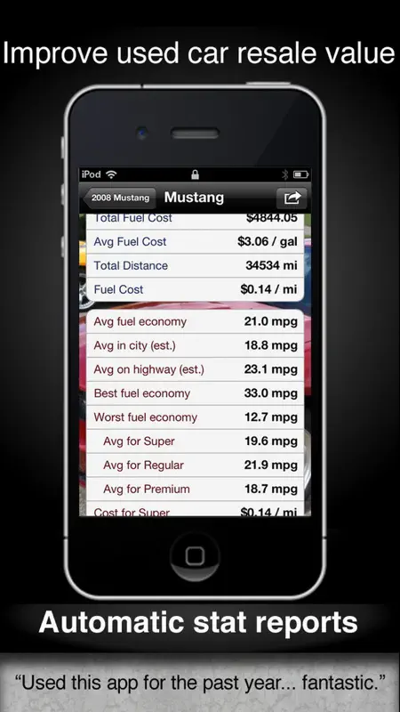 Car Care fuel & service log screenshot 4 of 5