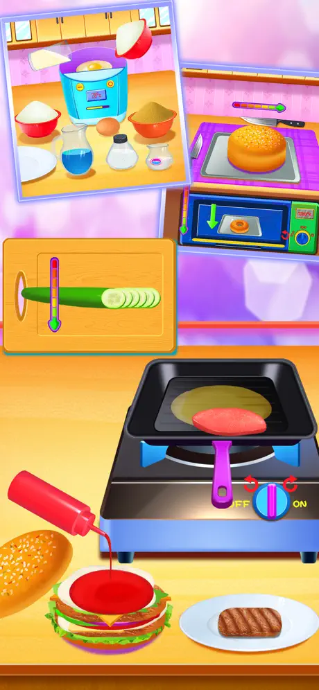 Cooking Foods In The Kitchen