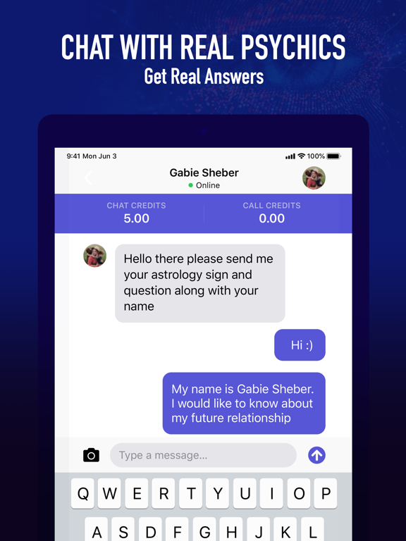 Psychic Live Readings - WISERY iPad screenshot 4 - Lifestyle app