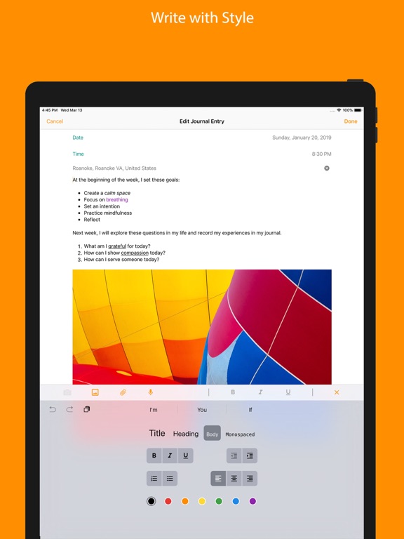 Screenshot #6 pour Inkwell Journal
