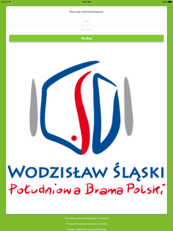Screenshot #4 pour Wodz Śląski Harmonogram wywozu