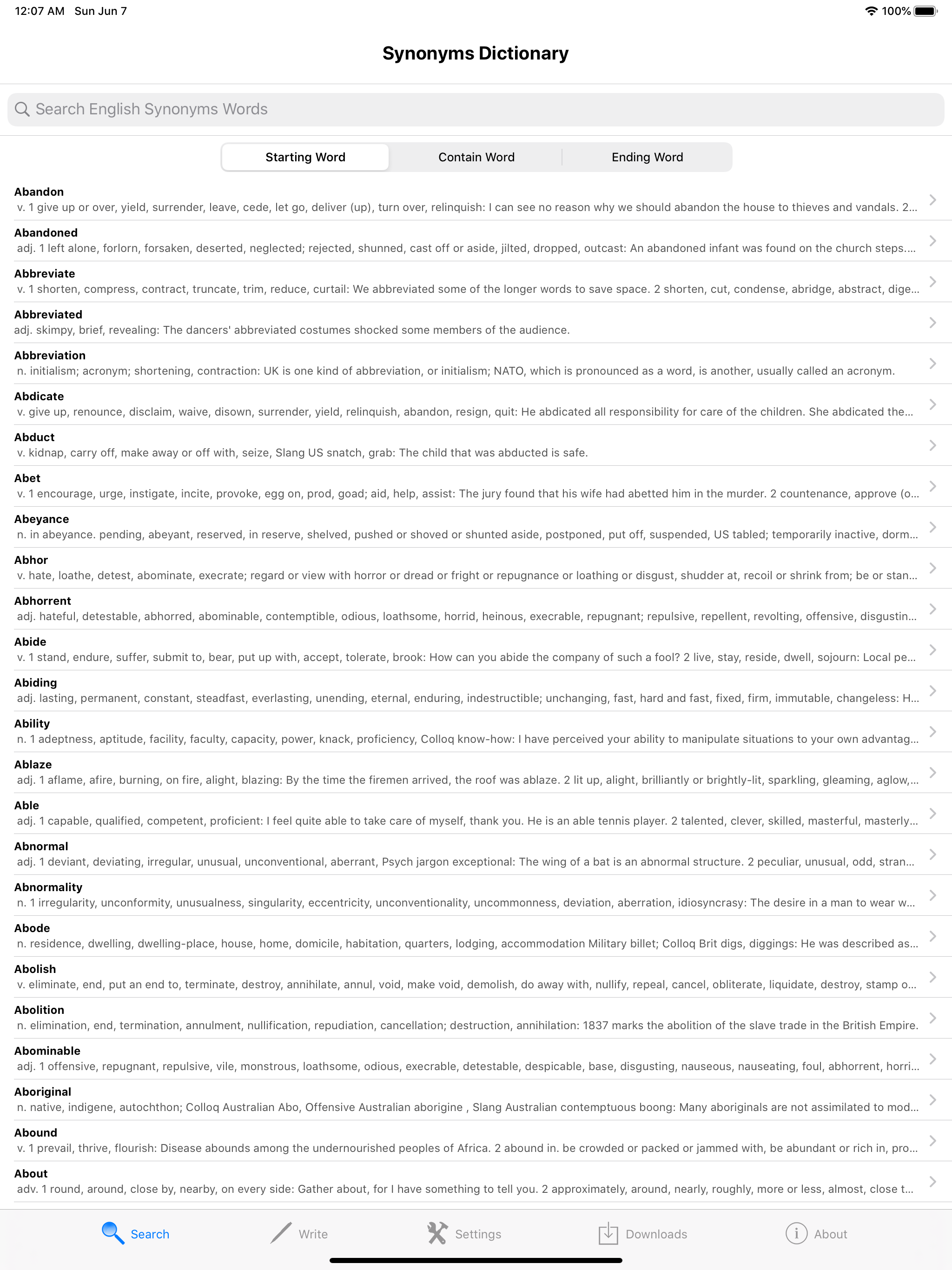 Synonyms English Dictionary screenshot 6