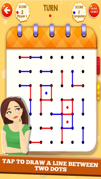 Screenshot #1 pour Dots & Boxes : Connecting Game