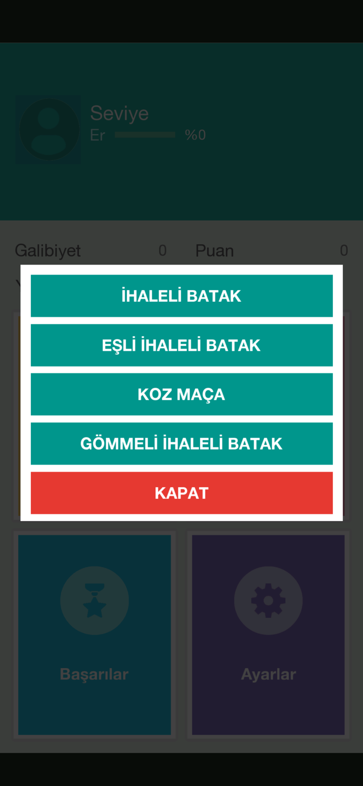 Batak - Tekli, Eşli, Koz Maça screenshot 3