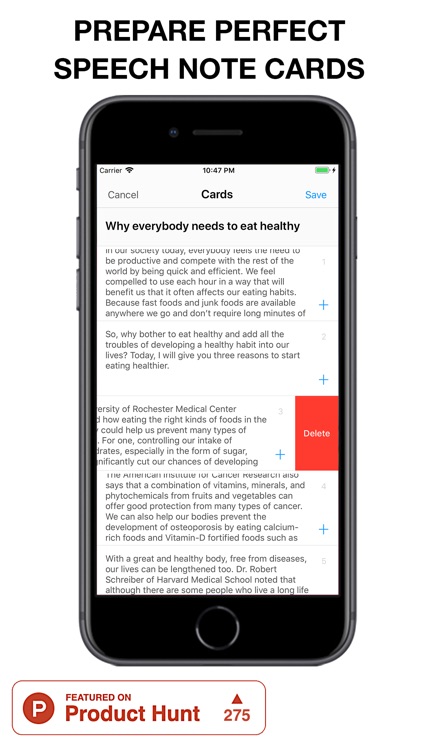 Hintapp: cue cards maker