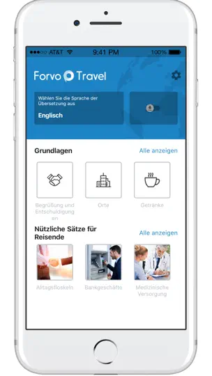Screenshot von Forvo Travel auf dem iPhone 2