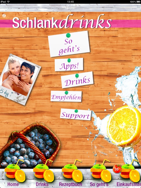 Schlank-Drinks 5 Kilo leichter iPad screenshot