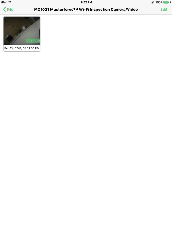Masterforce™ Inspection Camera iPad screenshot