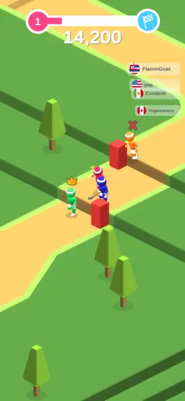 Game screenshot partyRun.io 2 apk