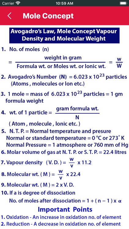 Chemistry Formula