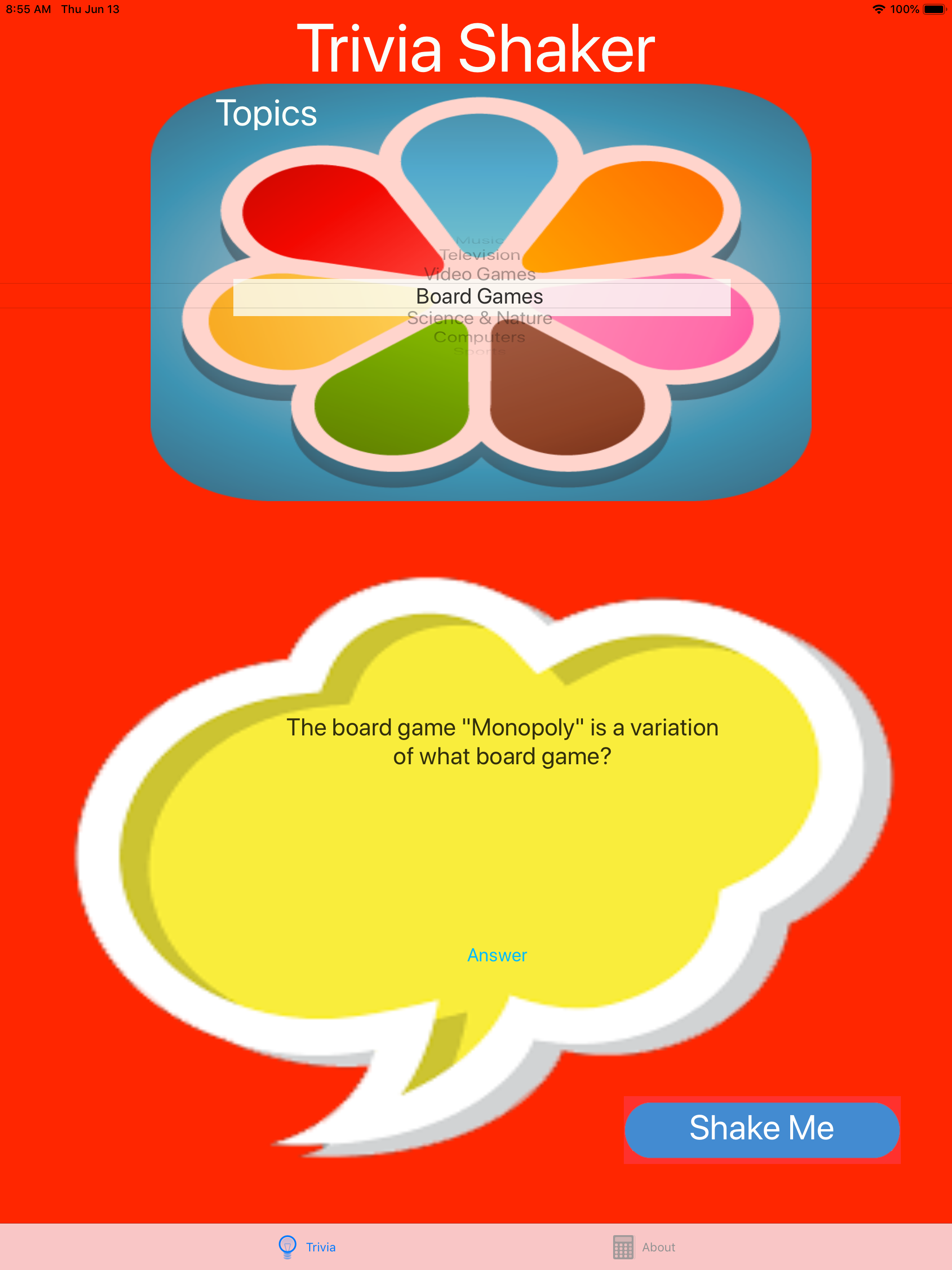 TriviaShaker screenshot 6