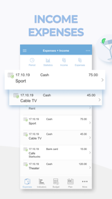 Expenses and Income Tracker screenshot