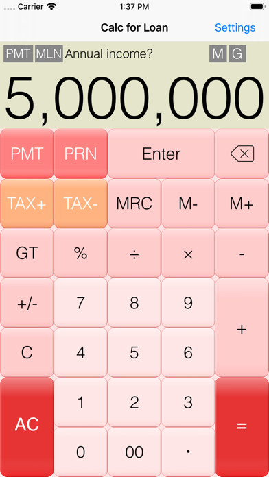 Calc for Loan Screenshot