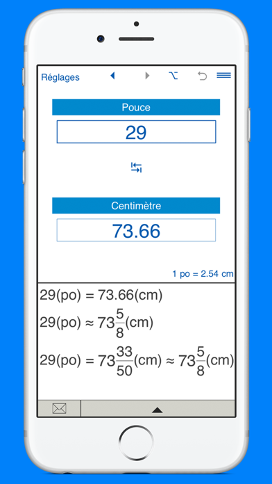 Screenshot #3 pour Pouces / cm convertisseur