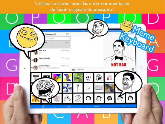 Screenshot #5 pour Clavier Meme - Stickers