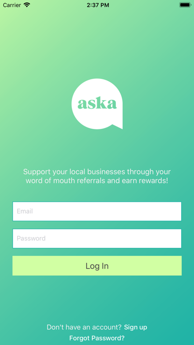 Screenshot #1 pour Aska - Refer local businesses