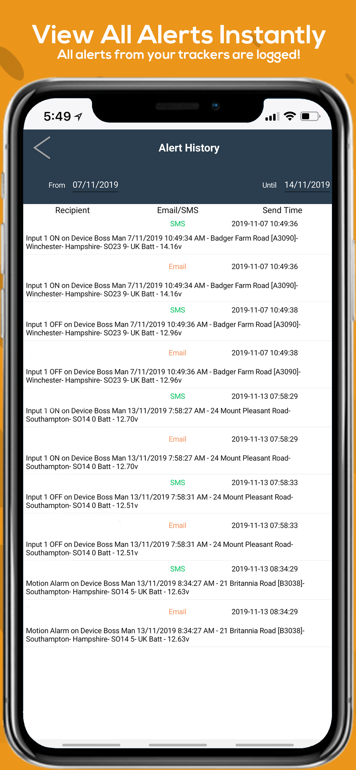 Trackit247: Live GPS Tracking screenshot 3