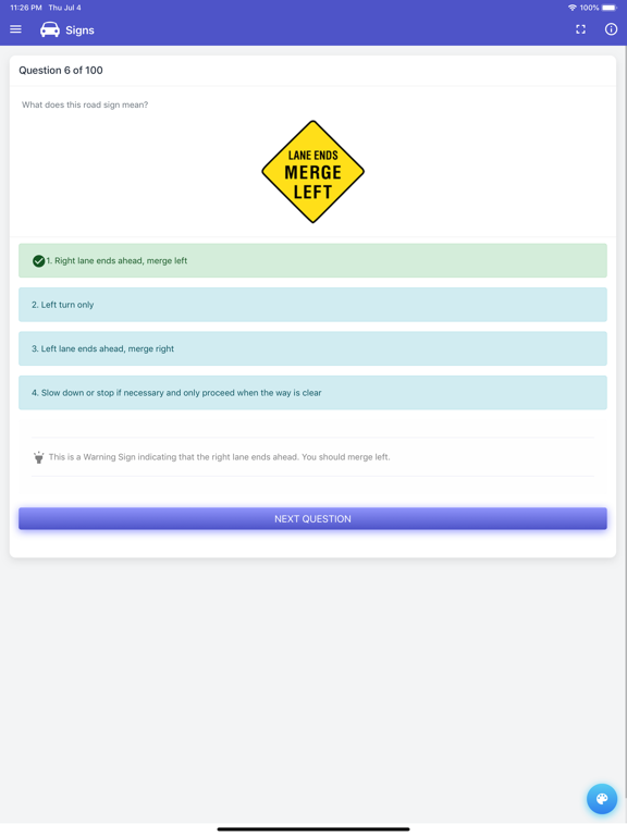 Arkansas DMV Permit Test iPad screenshot