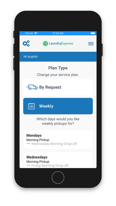 Laundry Express Pickup Screenshot