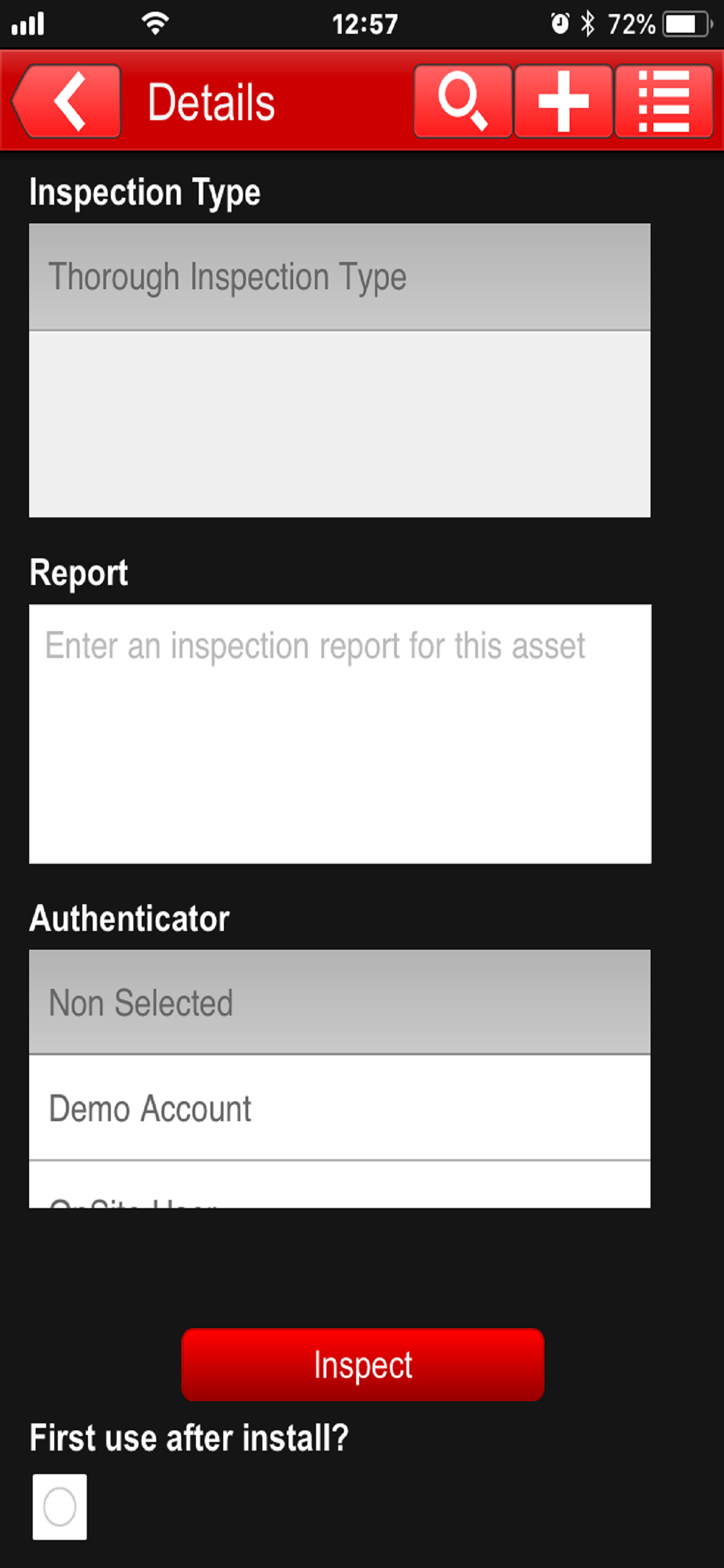 OnSiteForm screenshot 3
