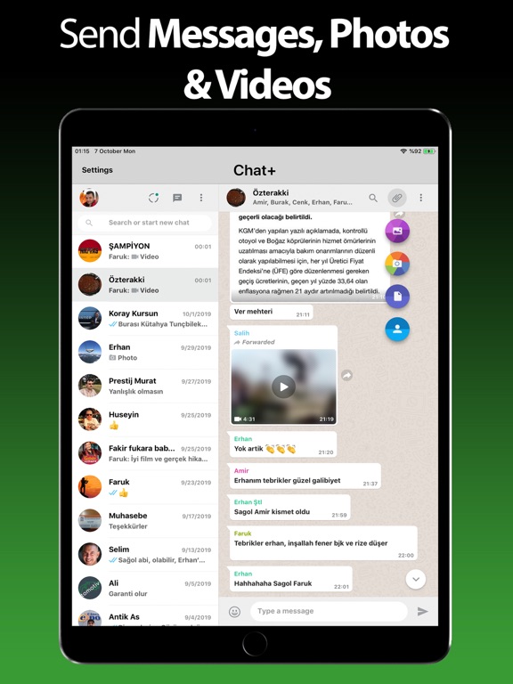 Screenshot #4 pour Chat+ WA pour iPad