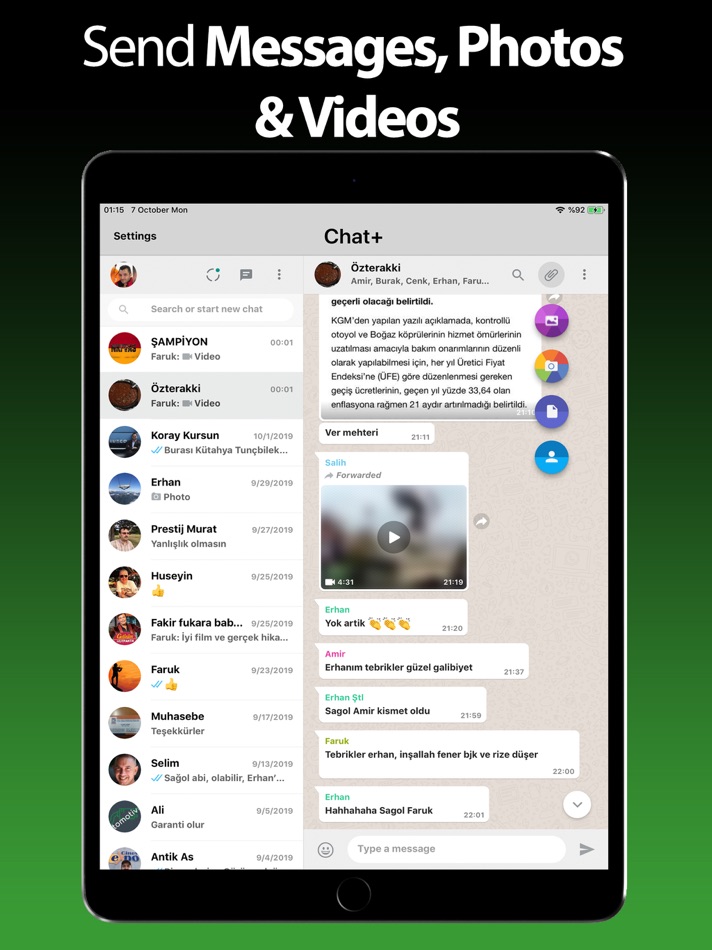 #1. Chat+ WA for iPad (iOS) 由: Avni Sagiroglu