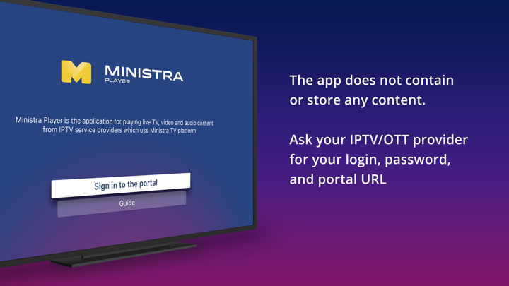 Screenshot #1 pour Ministra Player for Apple TV