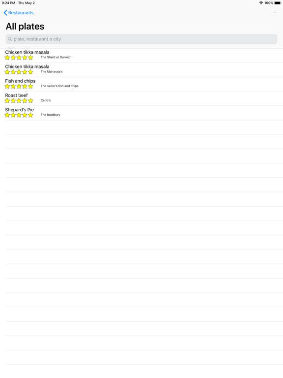 Screenshot #5 pour iRestaurants