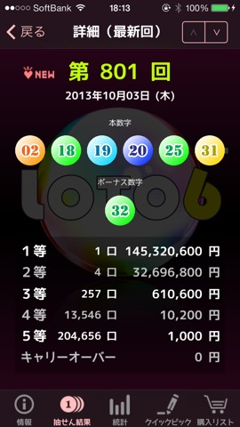 ロト６情報支援：Loto6+のおすすめ画像1