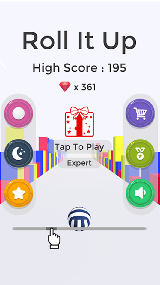 #2. Roll Up Catch Up Speed Ball (iOS) By: Muhammad Taqweem Sultan